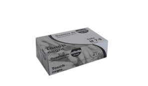 Luvas Nitrilo s/Pó Preto Tamanho M Pack 100un