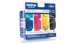 Pack Tinteiros Brother LC1100VALBP 4 Cores